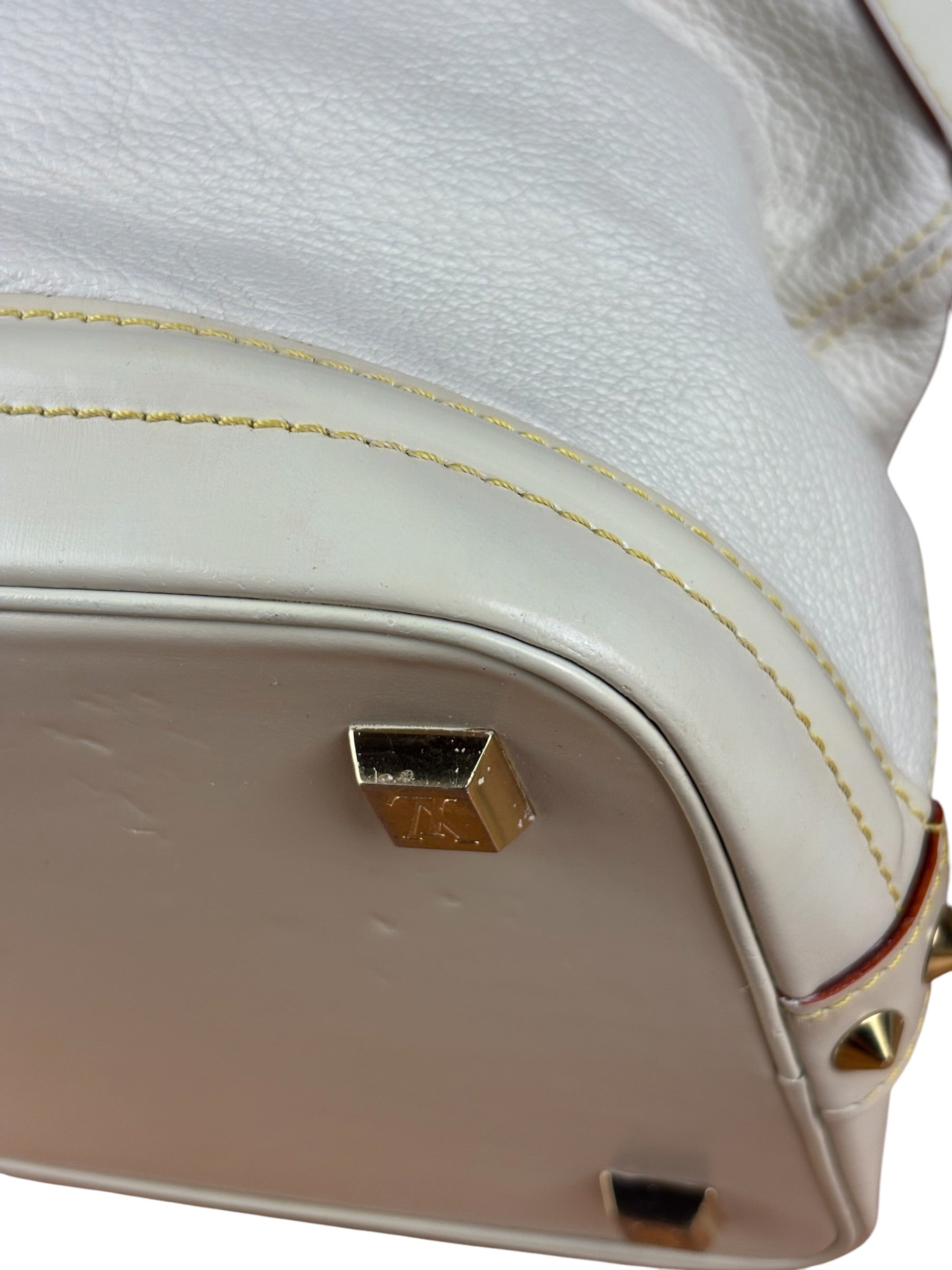 Louis Vuitton Cream Leather Suhali Lockit MM