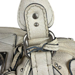Chloé White Leather Paddington Handbag (Repainted)