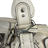Chloé White Leather Paddington Handbag (Repainted)