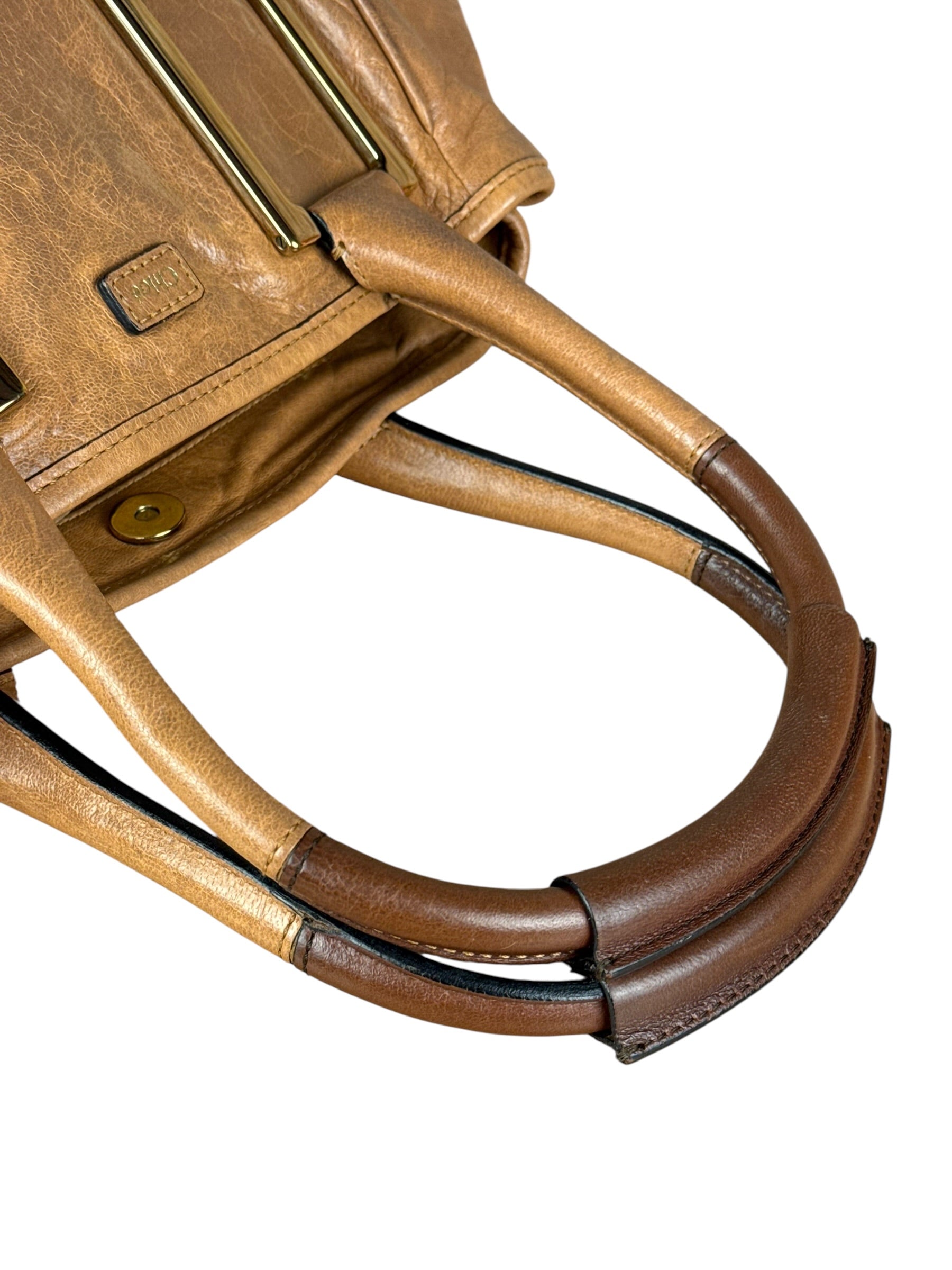 Chloé Brown Leather Ethel Tote Bag