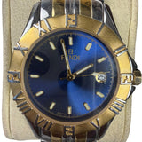 Fendi 2 Tone Orologi Blue Dial Watch
