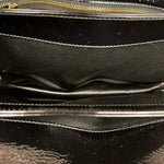 Gucci Black Patent Leather Chain Double G Shoulder Bag