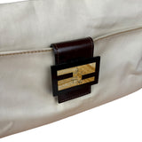 Fendi Cream Baguette Shoulder Bag