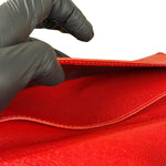 Louis Vuitton Vintage Red Epi Leather Agenda Cover Pochette