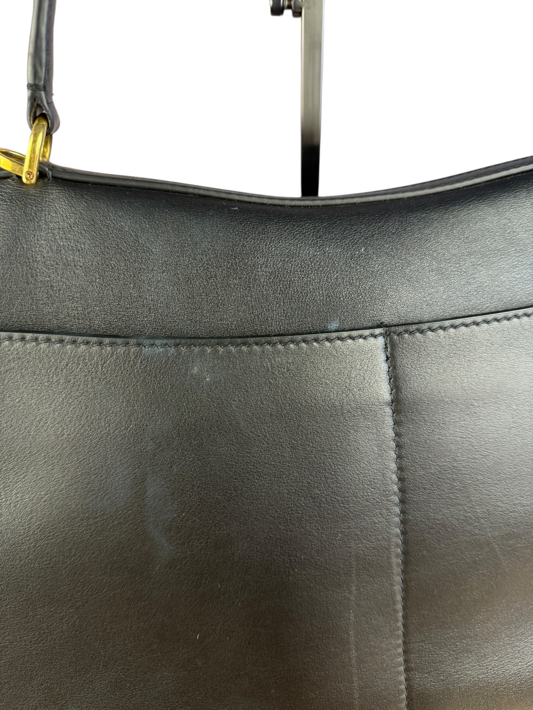 Balenciaga Medium Rodeo Leather 2Way Handbag Black