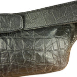 Saint Laurent Crocodile Embossed Marsupio Belt Bag