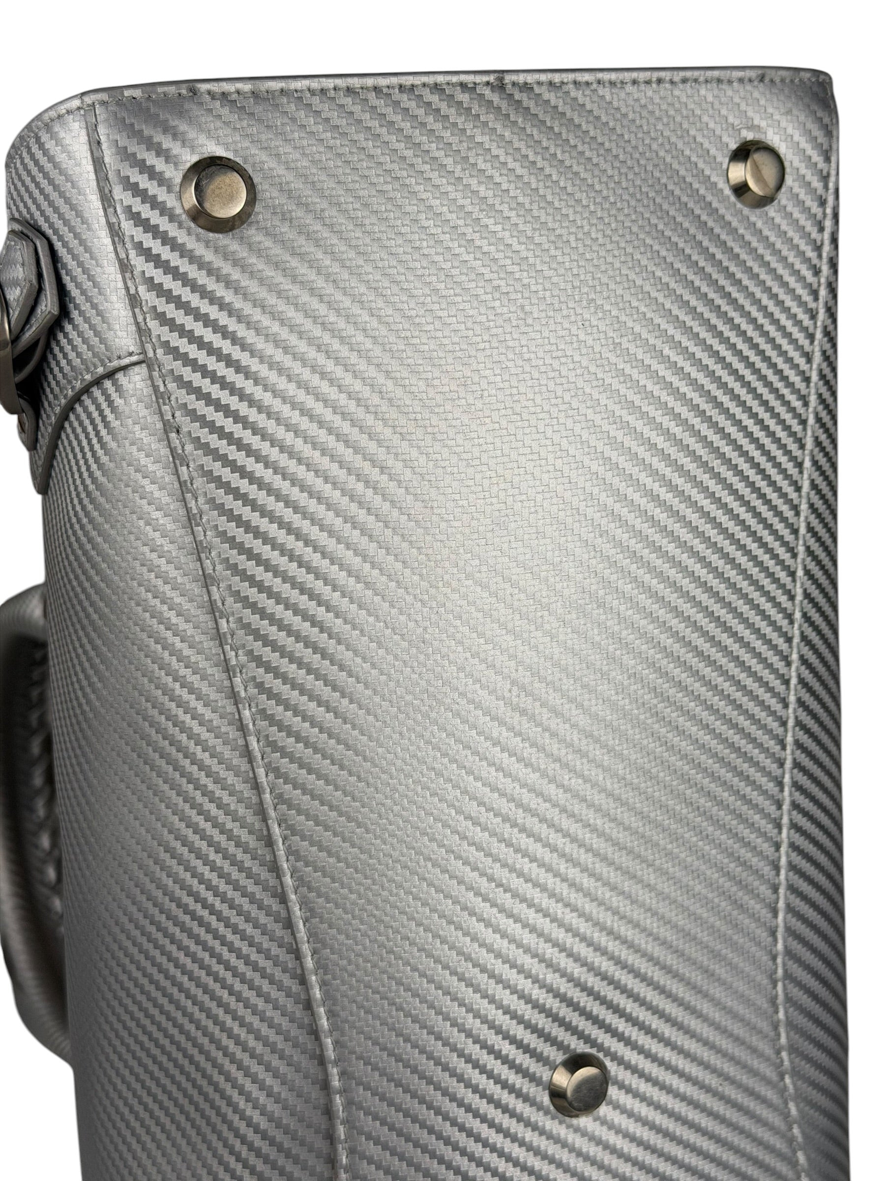 Balenciaga Carbon Fiber Silver Neo Classic City Bag Medium