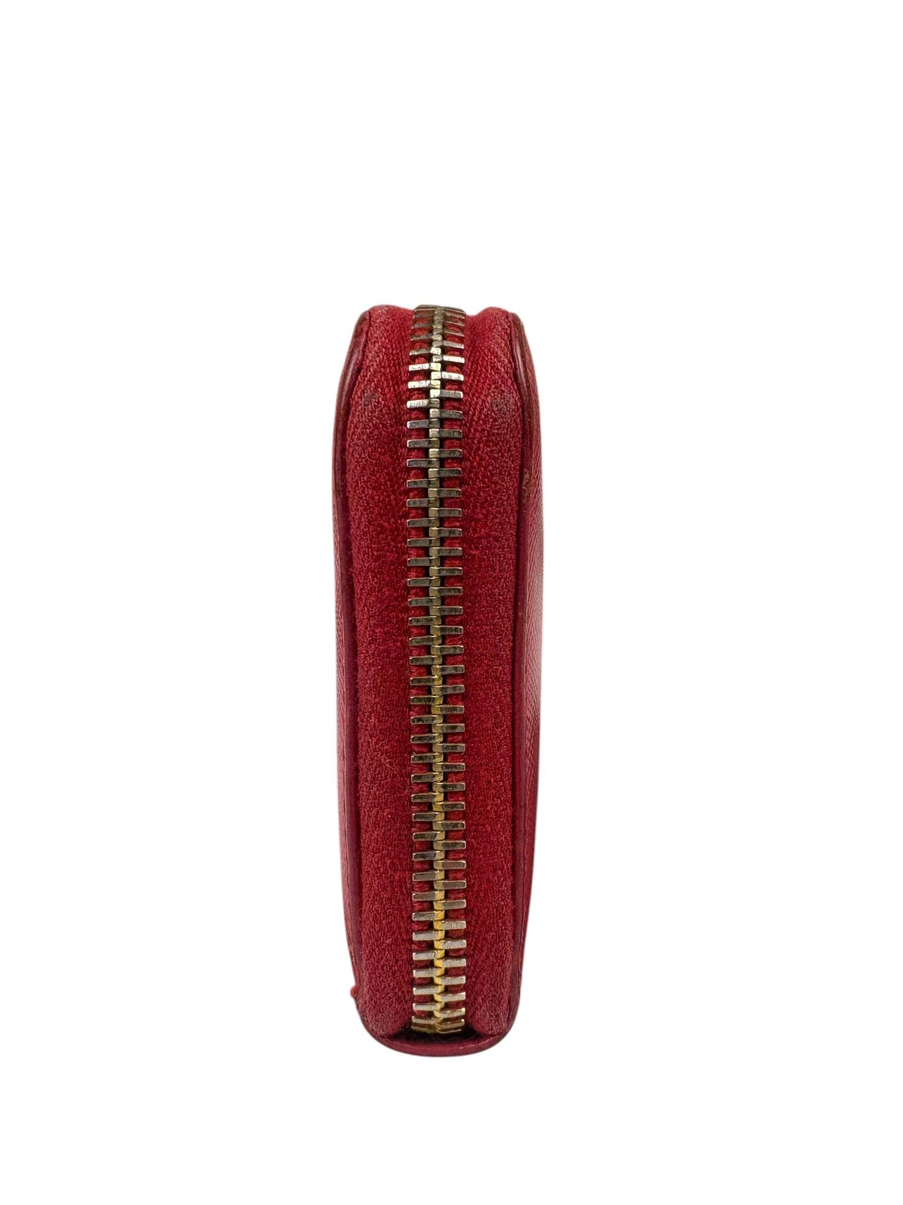 Prada Vintage Pink Saffiano Leather Long Wallet