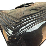 Chanel Black Patent Leather Boy Tote Two-Way Bag 2012
