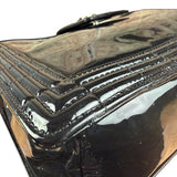 Chanel Black Patent Leather Boy Tote Two-Way Bag 2012