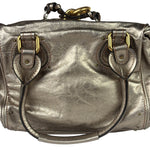 Chloe Metallic Gold Leather Paddington Handbag