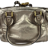 Chloe Metallic Gold Leather Paddington Handbag