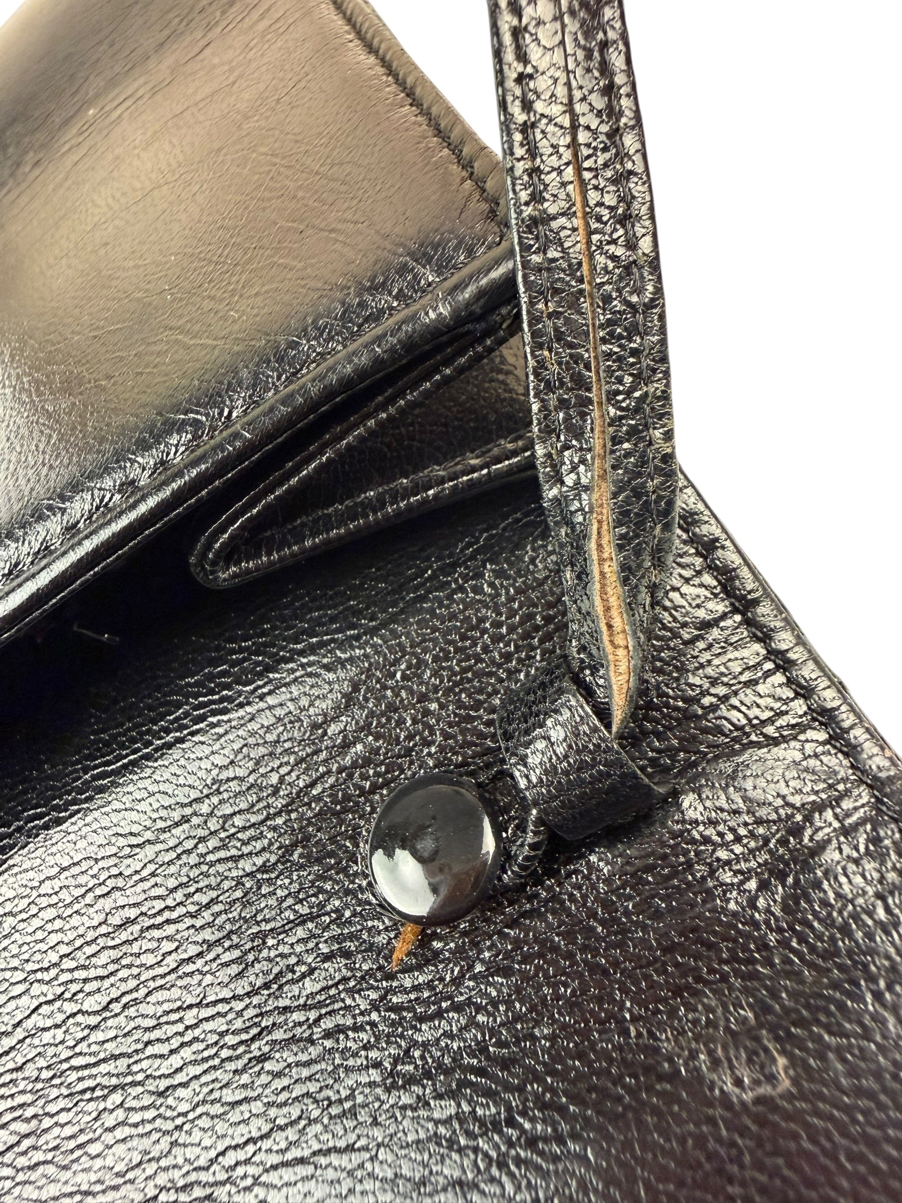 Chloe Vintage Black Leather Shoulder Bag