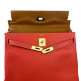 Hermes Coral-Red Epson Casaque Togo Kelly 32