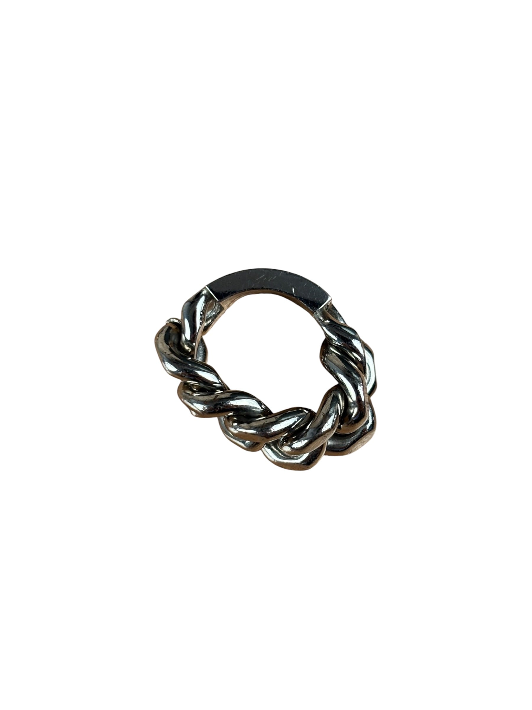 Yves Saint Laurent ID Plaque Chain Link Ring