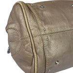 Chloe Bronze Leather Paddington Shoulder Bag