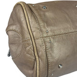 Chloe Bronze Leather Paddington Shoulder Bag