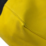Celine Yellow/Black Leather Horizontal Cabas Tote