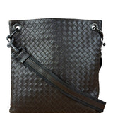 Bottega Veneta Brown Intrecciato Shoulder Bag