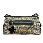 Chanel Black/Beige Tweed Clover Hobo Shoulder Bag '05-'06