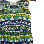 Prada Blue Lagoon Print Mid Length Dress