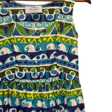 Prada Blue Lagoon Print Mid Length Dress