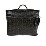 Metier Brown Leather Long Haul Toiletry Bag