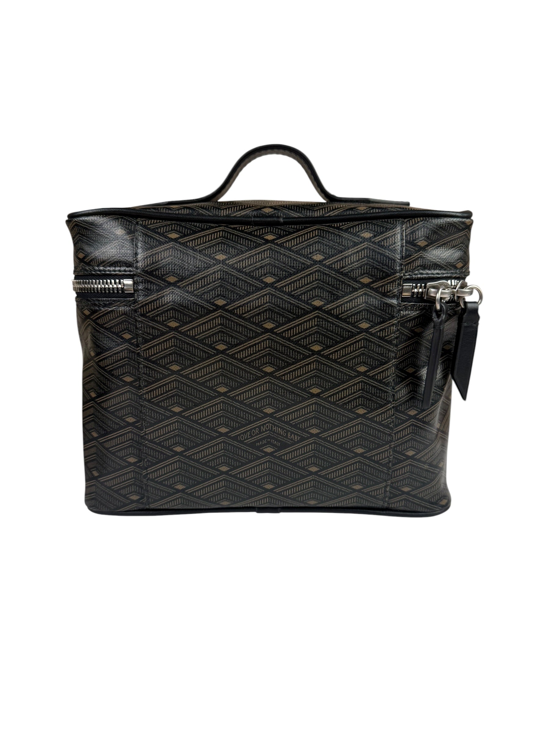 Metier Brown Leather Long Haul Toiletry Bag