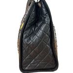 Chanel Black Patent Leather Quilted Lipstick Tote 2011