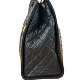 Chanel Black Patent Leather Quilted Lipstick Tote 2011