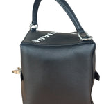 Balenciaga Black Leather Cube Bag 4x4