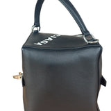 Balenciaga Black Leather Cube Bag 4x4