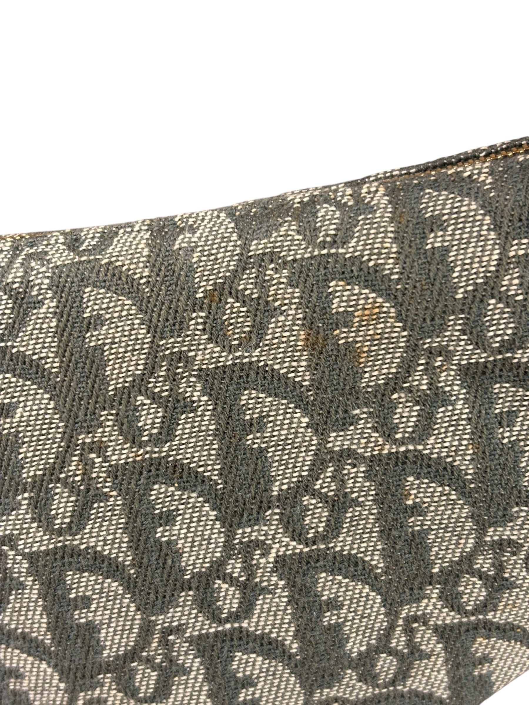 Christian Dior Vintage Green Trotter Saddle Pochette
