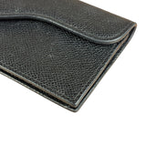 Christian Dior Black Bloom Flap Card Holder
