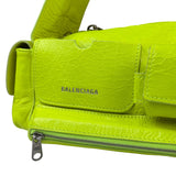 Balenciaga Fluo Yellow Leather Super Busy XS Sling Bag