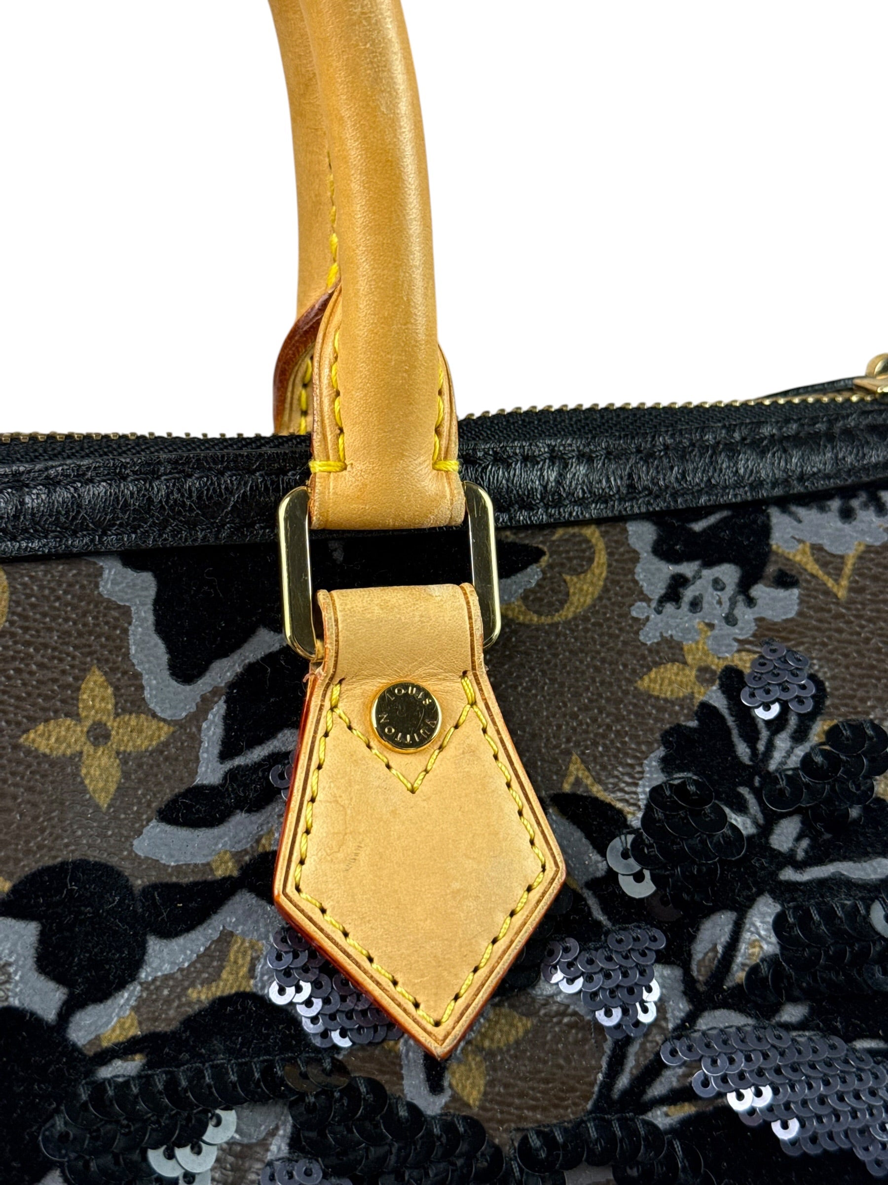 Louis Vuitton Limited-Edition Monogram Fleur De Jais Speedy 30
