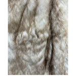 Imagnin Vintage Beige/Cream Rabbit Fur Coat