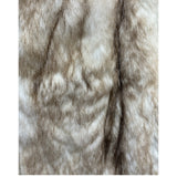 Imagnin Vintage Beige/Cream Rabbit Fur Coat