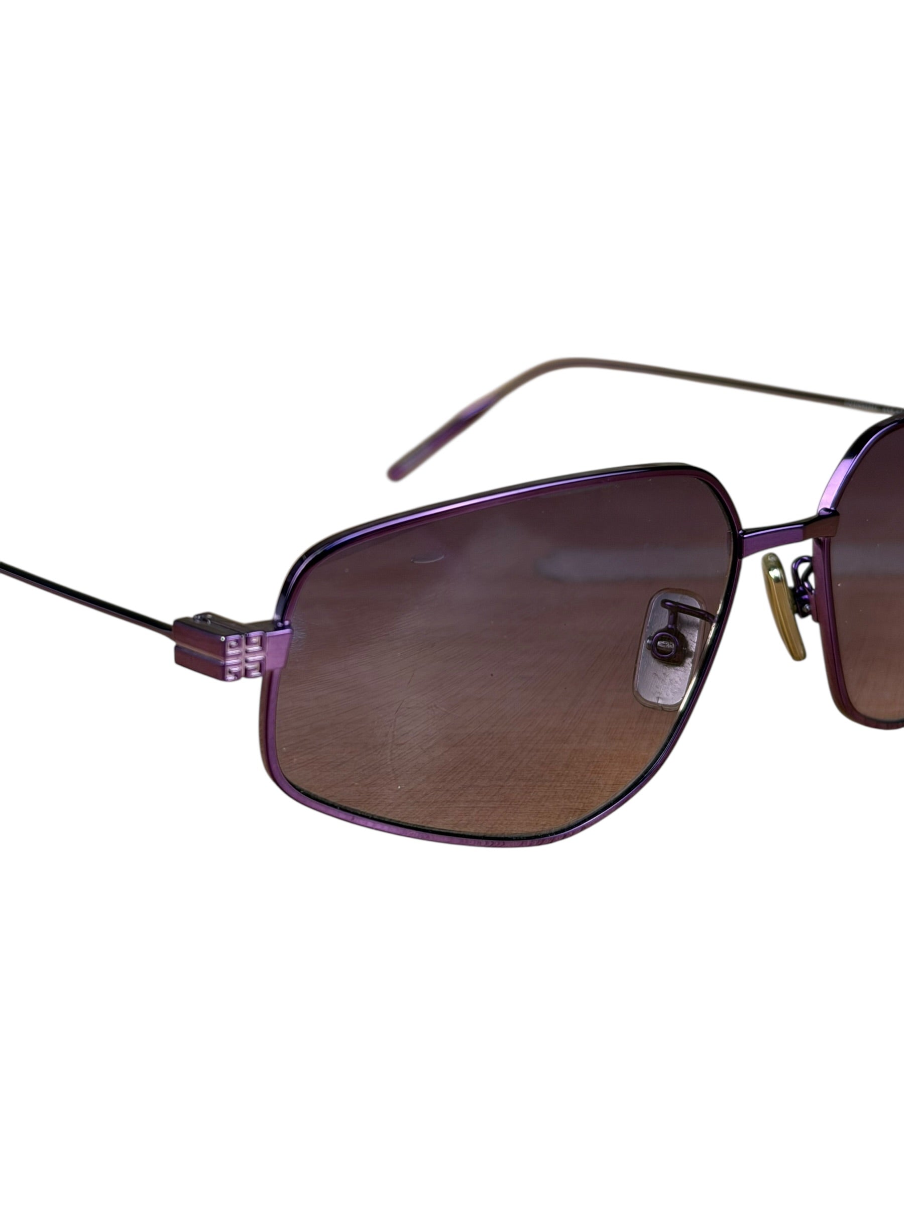 Givenchy Purple Metal Frame Sunglasses