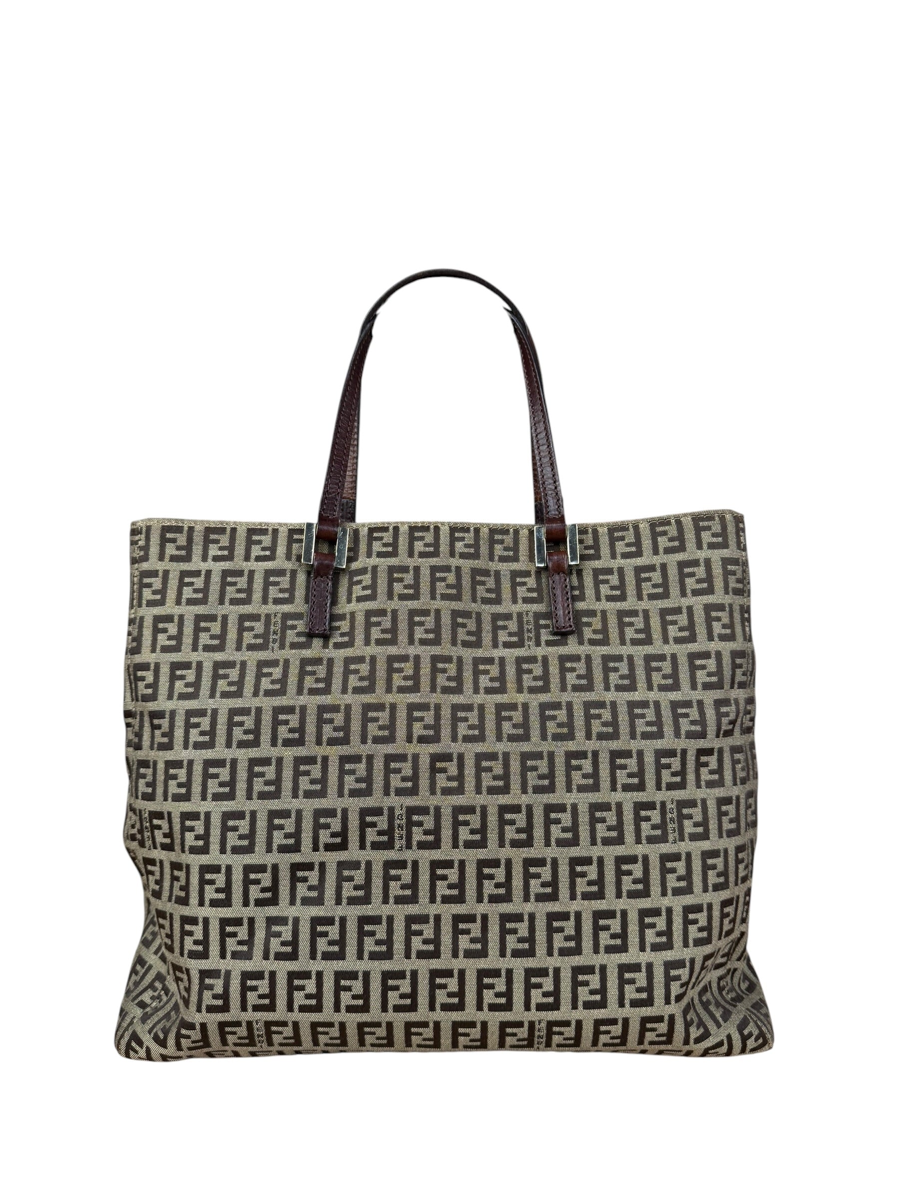 Fendi FF Canvas Top Handle Tote
