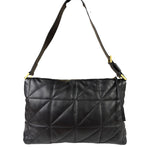 AllSaints Black Quilted Leather Edbury Shoulder Bag