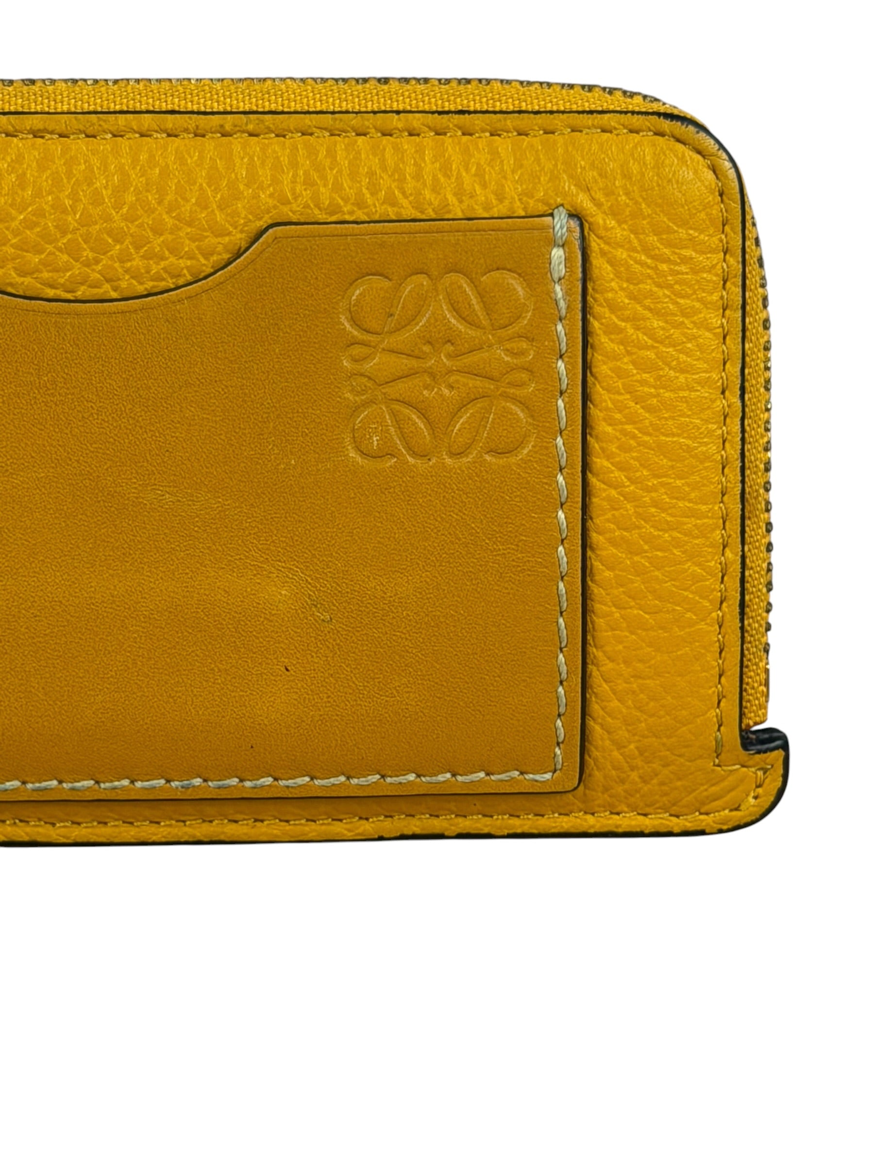 Loewe Honey Yellow/Sunflower Leather Bicolor Card Holder
