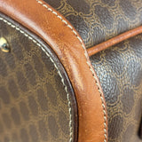 Celine Vintage Macadam Print Bowler Top Handle Bag