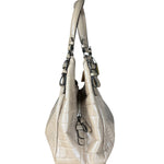Coach Beige Maggie Croc Handbag