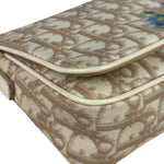 Christian Dior Trotter Flower Embroidered Flap Crossbody