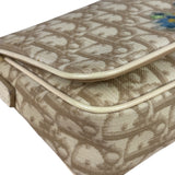 Christian Dior Trotter Flower Embroidered Flap Crossbody