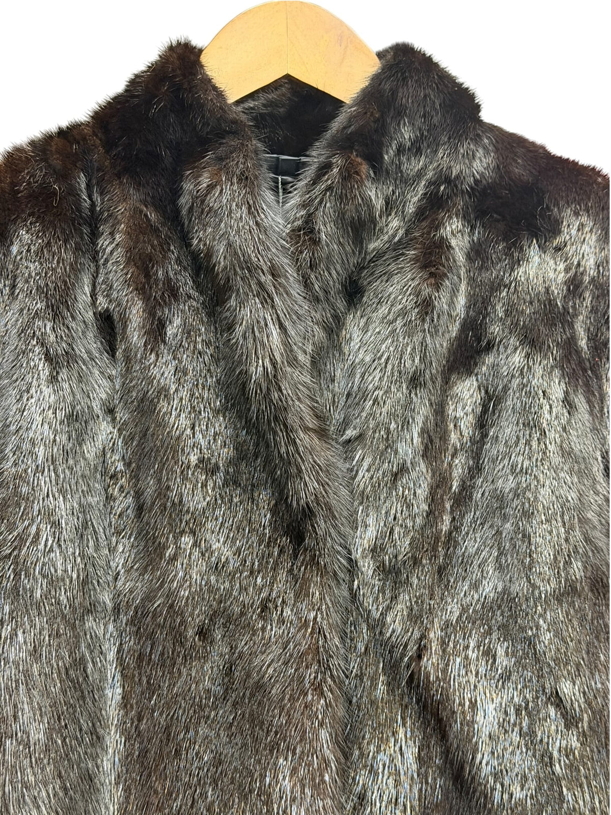 Vintage Dark Brown Mink Fur Coat