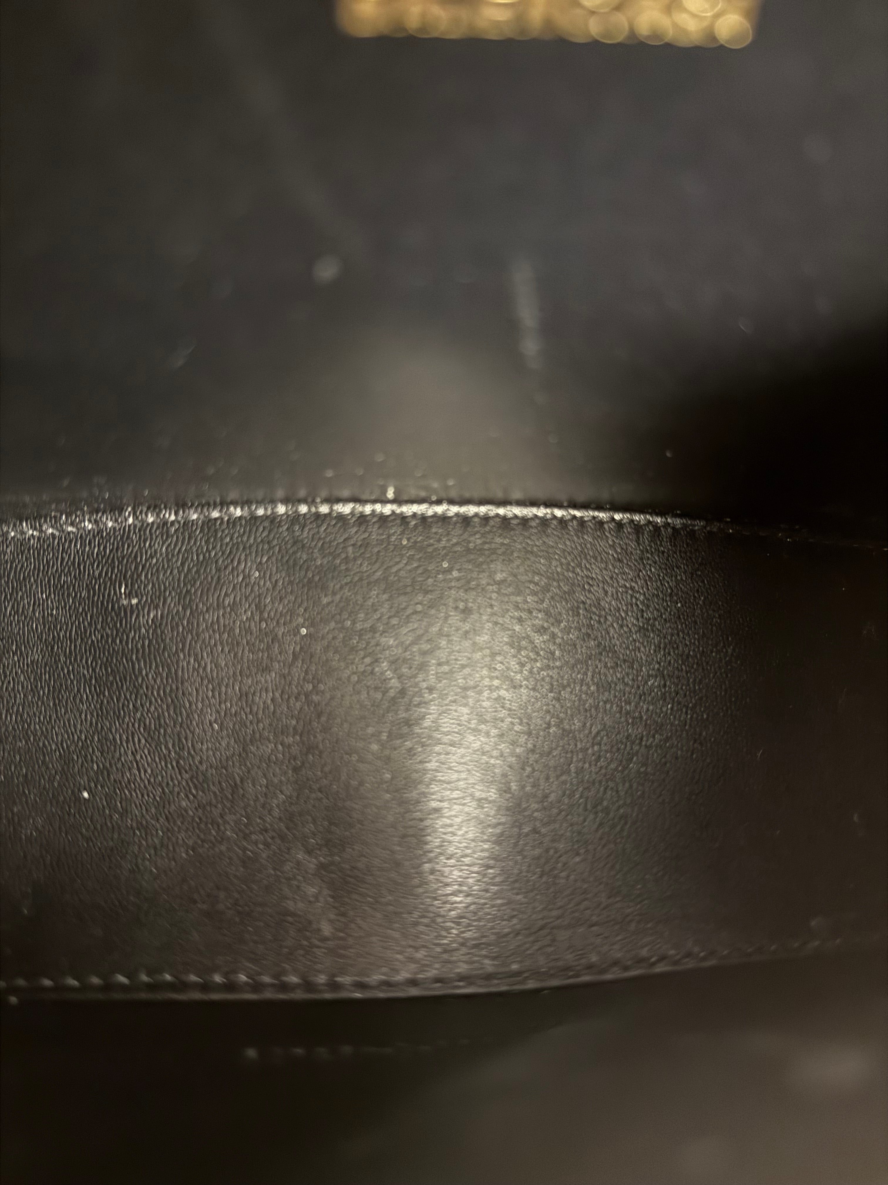 Balenciaga Black Leather Hourglass XS 2Way Handbag