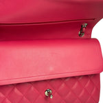 Chanel Pink Quilted Lambskin Jumbo Double Flap Bag 2014