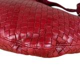 Bottega Veneta Vintage Red Intrecciato Hobo Bag